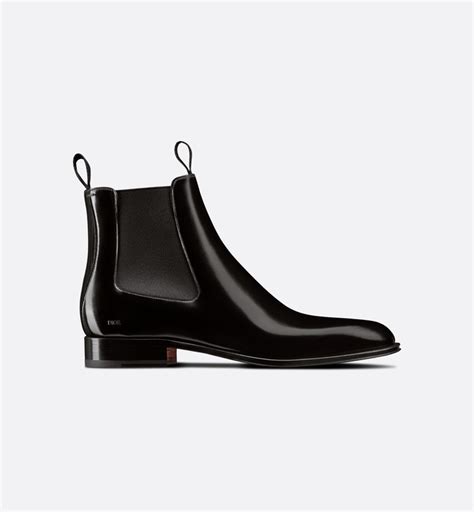 Dior Timeless Chelsea Boot Black Polished Calfskin